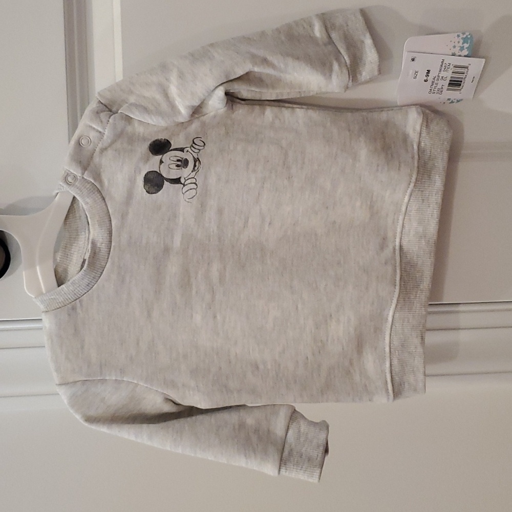 NWT Disney Baby Mickey Mouse Sweatshirt size 6-9 months
